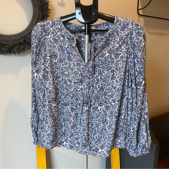 Floral Purple Women's Top - Picture 1 of 2